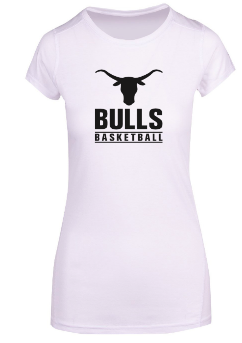 Picture of Bulls Basketball Ladies White T-Shirt