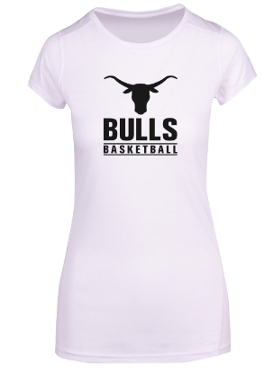 Picture of Bulls Basketball Ladies White T-Shirt