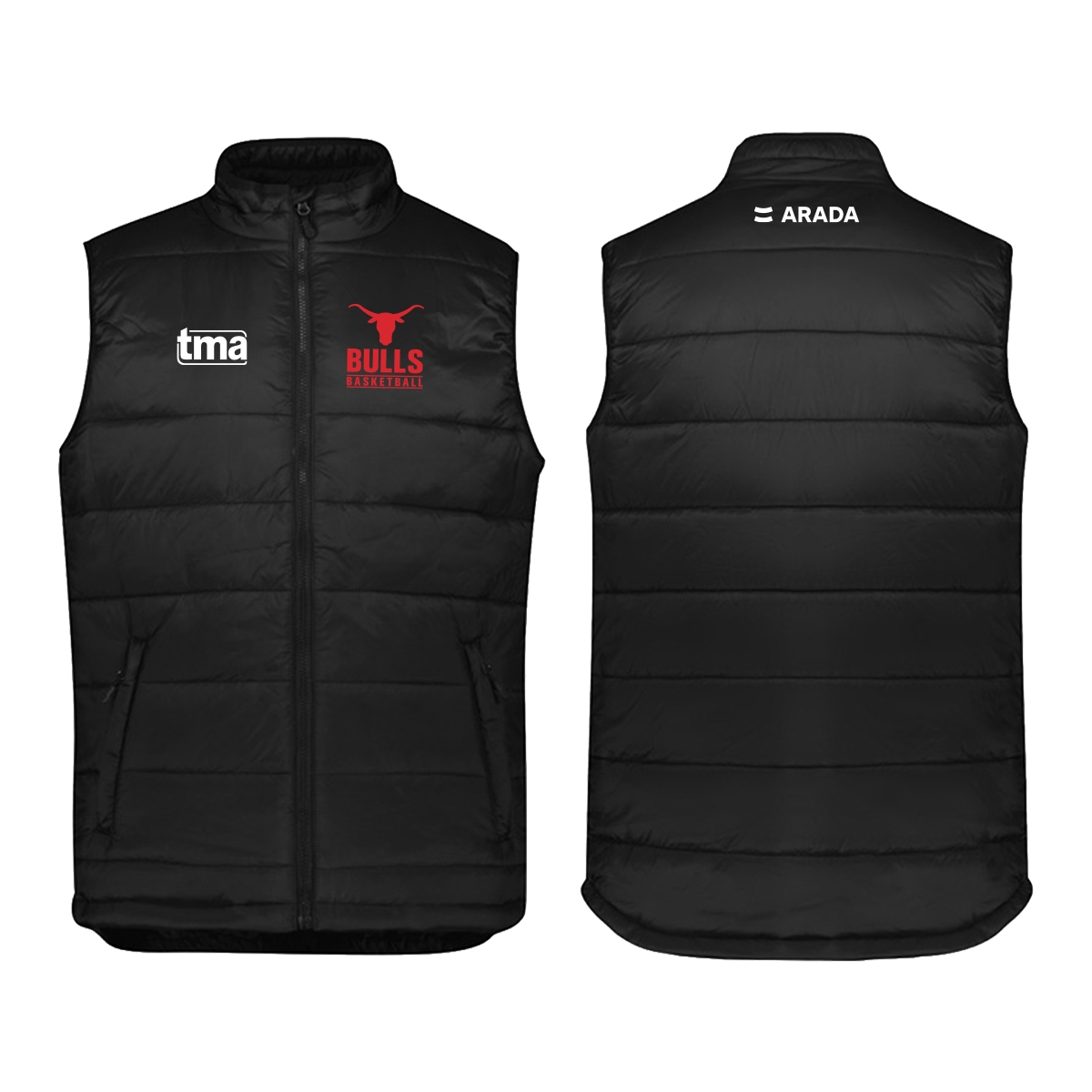Picture of Men’s Bulls Black Puffer Vest