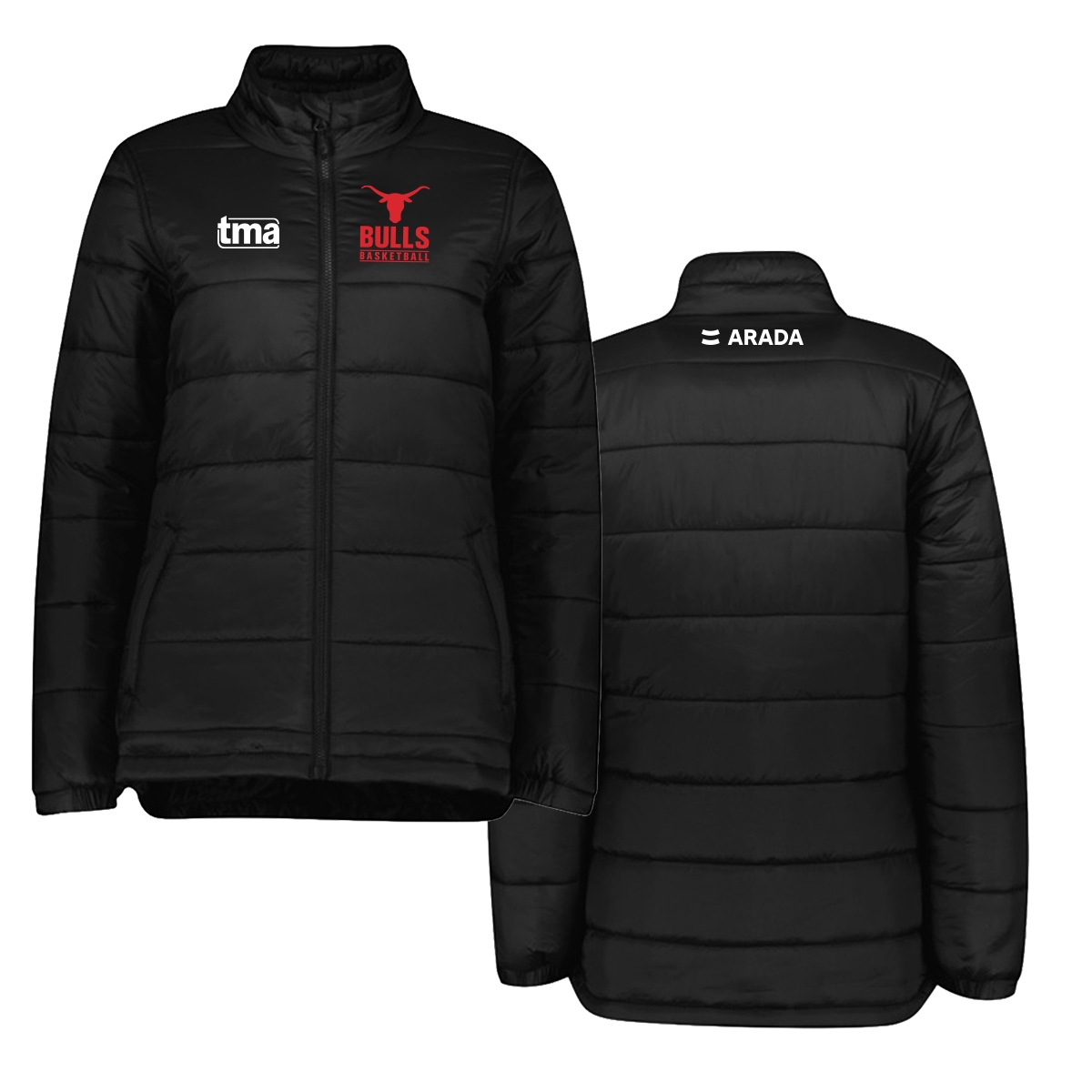Picture of Women’s Bulls Black Puffer Jacket